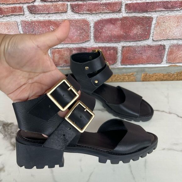 Miista Shoes - Miista Women's Patti Leather Sandals - Black size 36 /6.5
